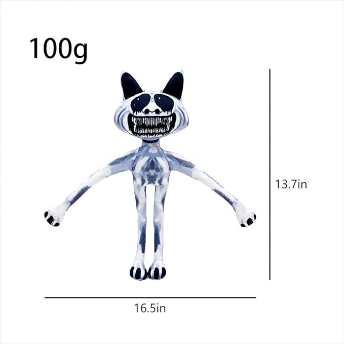 Zoonomaly Smile cat Plush Toy,Horror Game Plush Toy Makes a Great Gift for Fans and Friends Pillow Cosplay Cute Fans Collection Gift（3 in 1）
