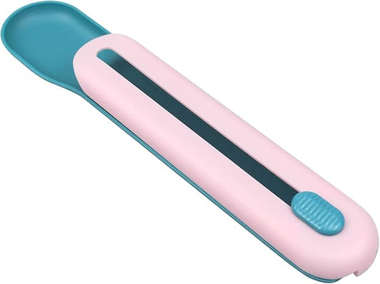 FuninCrea Lickable Cat Treats Spoon, Cat Liquid Snacks Feeding Spoon Pet Food Scoop for Feeding Lickable Wet Treats, Creative Pet Liquid Snacks Feeder for Cats and Dogs (Pink)