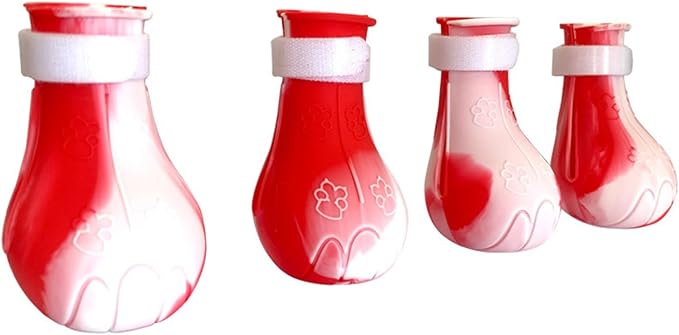 Cat Boots for Cats Only, Adjustable Cat Bathing Gloves,Silicone Cat Claw Covers for Kitten Grooming, Nail Clipping, Nursing Rehabilitation ，Hair Removal(Suitable for cats 4lbs and over) A