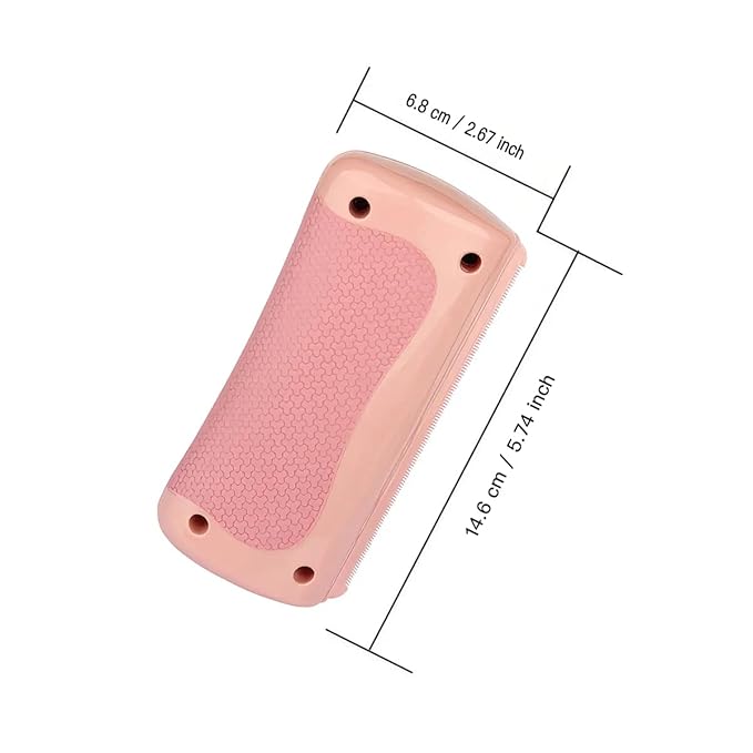 Animal Deshedding Comb For Fur - dog brush,dog brush for shedding,deshedding dog brush,cat brush,cat brushes for indoor cats,cat grooming supplies - Perfect for Cats, Dogs, & Horses (Pink)