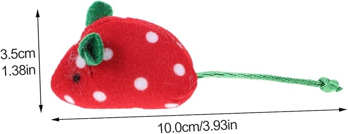 PRETYZOOM 5pcs Mouse Cat Toy Chew Toy Cat Mouse Toy Toys for Kittens Cat Mice Toys Toys Pet Toys Kitten Toys Fruit Toys Cartoon Fruit Mice Toys Cat Toys Bite Pet Supplies Plush