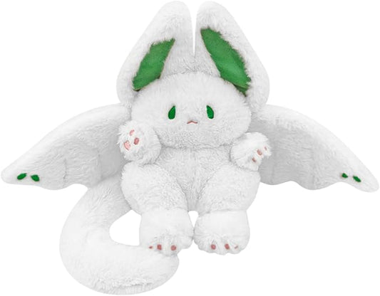 PEACH CAT Cute White Bat Bunny Plush Pillow Kawaii Bat Rabbit Stuffed Animal for Kids 16"