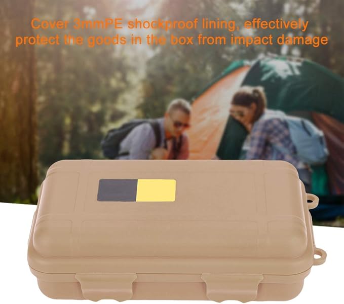 Alomejor Dry Box Survival Storage Box Dustproof Pressure Proof Outdoor Survival Equipment Sealed Container Box for Outdoor Survival
