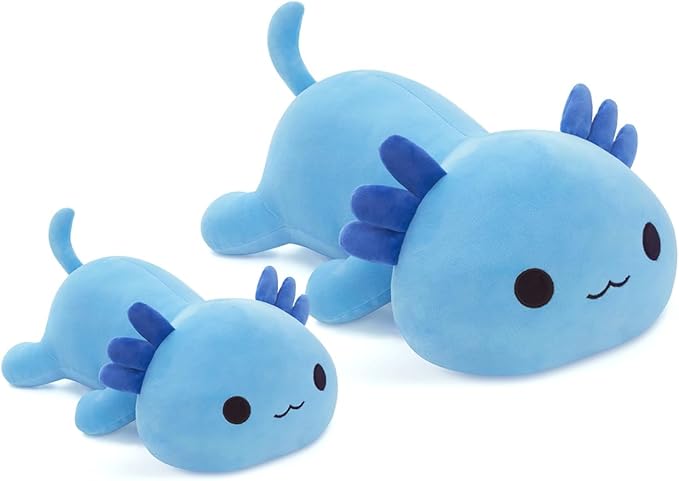 Cute Blue Axolotl Plush Pillow Toy - Soft Stuffed Animal, 50CM/19.7Inch