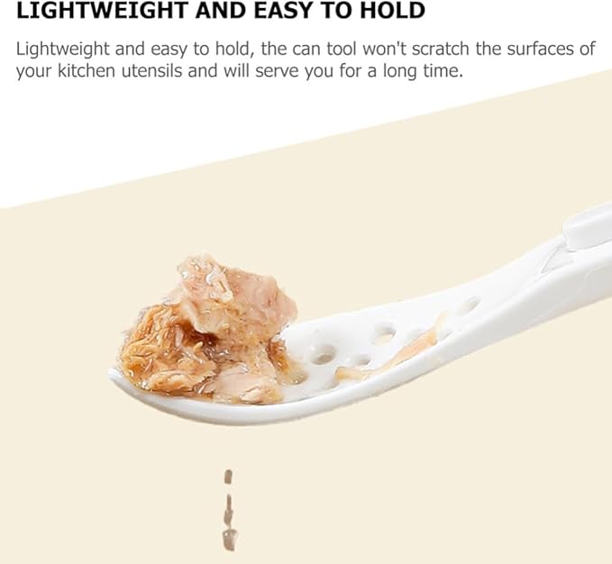 Mipcase Cat Food Spoon Pet Food Scoop Plastic Pet Food can Opener Spatula Scoop Mixing Spoon for Dog Cat Can