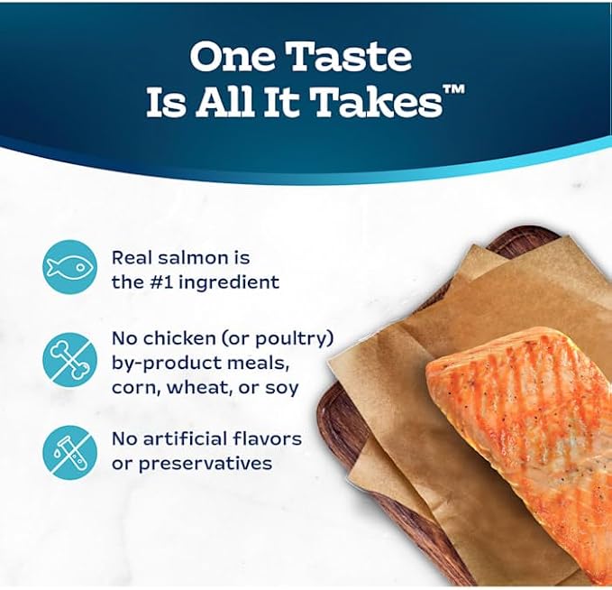 Blue Buffalo Blue Tastefuls Salmon Entree Pate Wet Cat Food, 3 Ounce (Pack of 1)