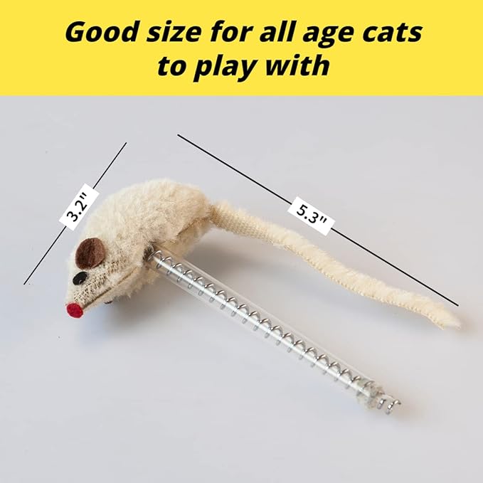 Happi N Pets Cat Mouse Toy, Cat Interactive Toy