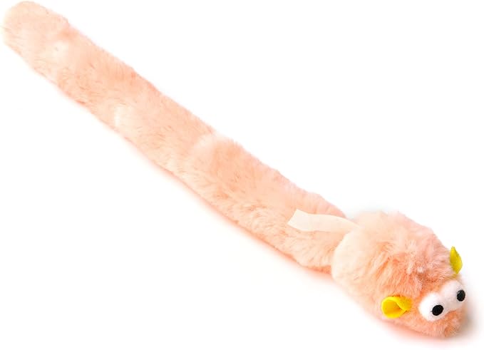 CHIWAVA 4 Packs 15 Inch Long Soft Plush Cat Toys Mice with Bell Rustle Sound Small Mouse Activity Interactive Toy