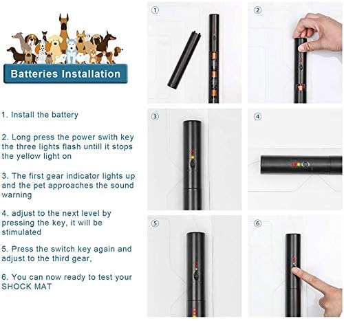 La La Pet® Pet Shock Mat Indoor Pet Repeller Furniture Training Mat Pet Safe Mat Pet Electronic Training Pad for Dogs and Cats(S, 22 x 16.9)