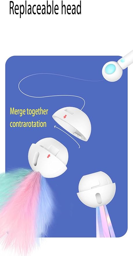 Cat Wand Toy Interactive Cat Toy Funny Cat Toys Retractable Cat-teasing Stick Cat Wand Toys for Indoor Cats Cat Toys Cat Toy Indoor Cats Cat Teaser Cat String Toy (pink)