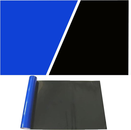 ELEBOX Aquarium Background Blue Black Fish Tank Background Wallpaper Double-Sided Aquarium Backing Paper, Aquarium Decorations for 10 Gallon 20 Gallon Aquarium 15.7" x 32.3"