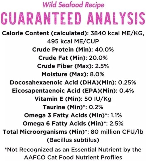 Wild Seafood Fish Recipe Adult Dry Cat Food | Made with MSC-Certified Sustainable Salmon | Rich Source of Omega-3s | 3.5 Lb Bag