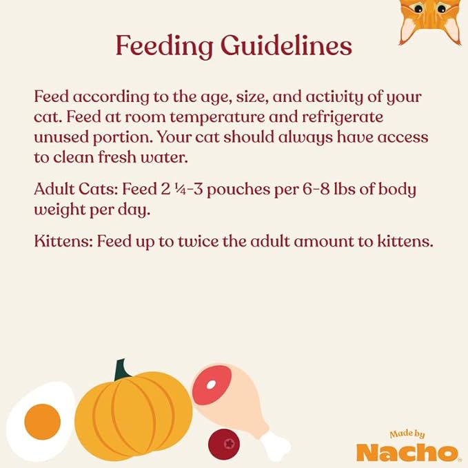 Made by Nacho Wet Cat Food, Cuts in Gravy, Limited Ingredients, Cage-Free Chicken Recipe with Bone Broth for Extra Hydration, (24) 3 oz. Pouches, Limited Ingredients