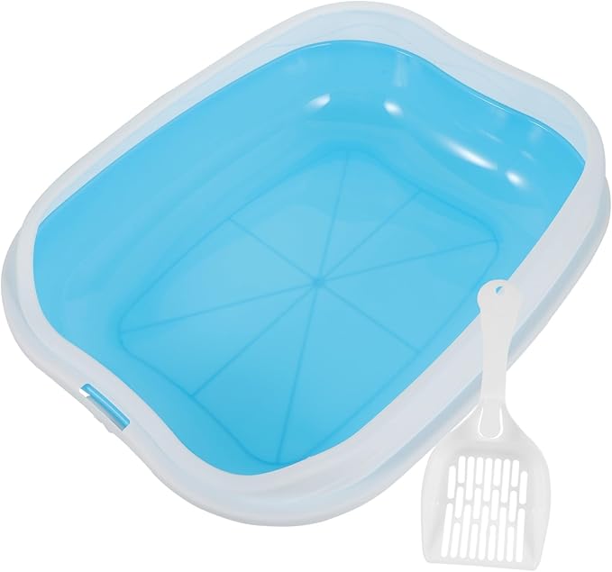 1 Set Cat Litter Box Portable Potty Travel Potty Puppy Litter Box -Splash Litter Box Open Type Litter Box Cat Litter Tray with Scoop Cat Supply Decorative Litter Boxes for Cats