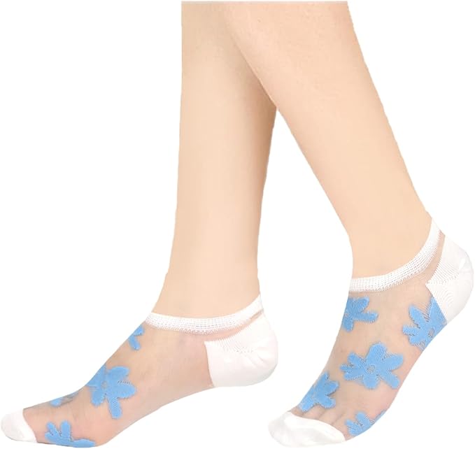 Benefeet Sox Sheer No Show Socks Women Girls Cute Thin Mesh Low Cut Liner Socks for Loafers Boat Shoes