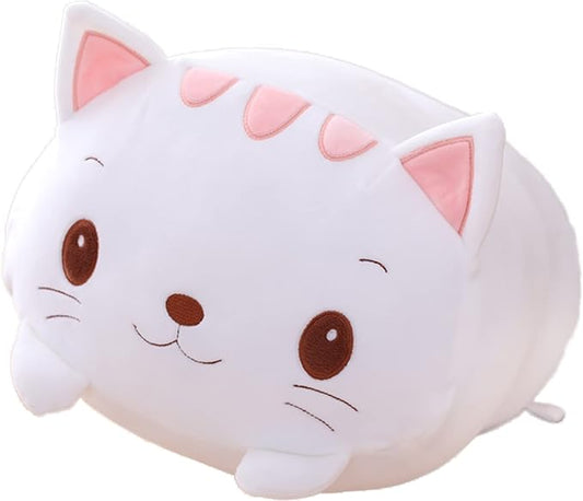 Cute Plush Cat Squishy Animal Pillow, Super Soft Cat Hugging Toy, Kids Kawaii Sleeping Cat Pillow - Gifts for Home Decor - 8-Inch