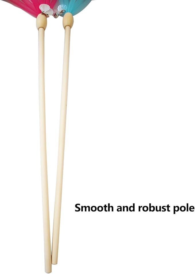 IUHKBH Cat Wands, 2 PCS Mesh Yarn Hairball Cat Teaser Wands Charmer Interactive Cat Toys for Cats and Kittens