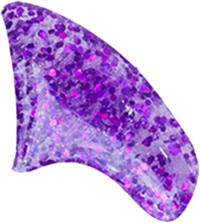 40 Pack Soft Nail Caps for Cat Claws Purple Holographic Glitter Kitten