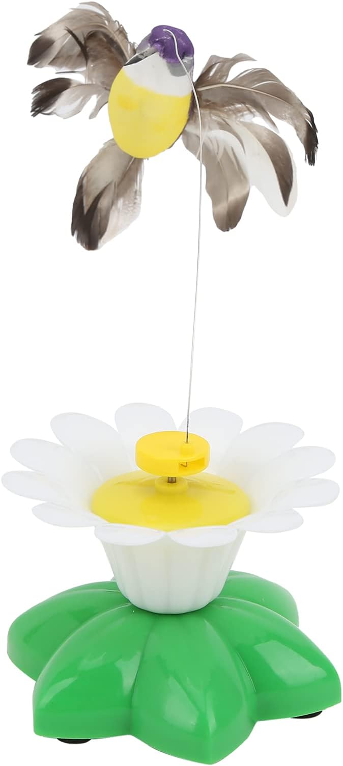 Hztyyier Interactive Electric Flying Bird Lifelike Flying Movement Funny Exercise Electric Flutter Rotating Kitten ToysCat Toys Cat Toys