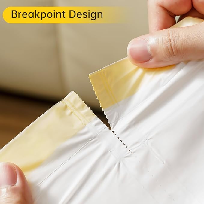 60 Count Self-Cleaning Cat Litter Box Liners, Fit for MW-SCO1/MW-SC02/MW-LR01, Heavy Duty Drawstring Waste Bags, 20 Pounds Capacity (19" x 18")