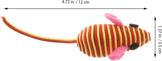 Totority Mice Cat Toy Rubber Band Mouse Toys for Cats Funny Pet Shop Mouse Toy Pet Elastic Rope Mouse Cat Teaser Playing Prop Realistic Mouse