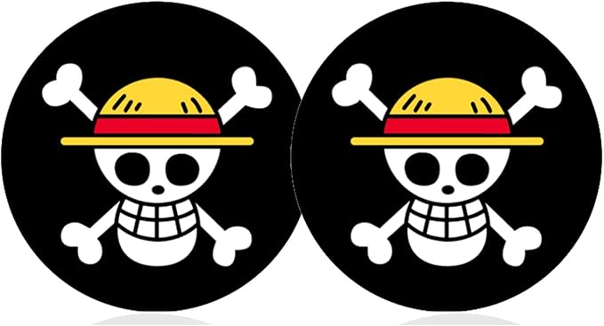 Car Cup Holder Coaster for Anime Skull Skeleton Silicone 2.75" Car Coaster Car Cup Holder Insert Coasters