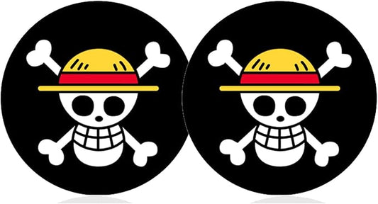 Car Cup Holder Coaster for Anime Skull Skeleton Silicone 2.75" Car Coaster Car Cup Holder Insert Coasters