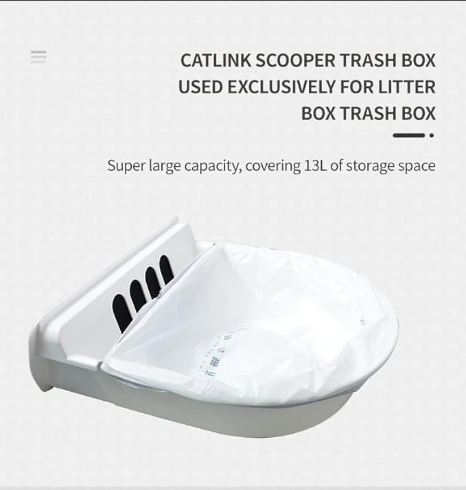 40 Pack CATLINK Trash Bags, for Automatic Cat Litter Box for SCOOPER YOUNG & SCOOPER LUXURY PRO Not Suitable for SCOOPER SE