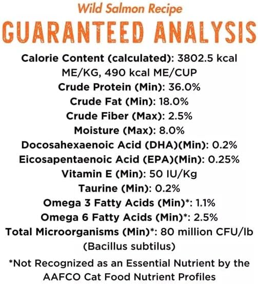 Wild Salmon Fish Recipe Adult Dry Cat Food | Made with MSC-Certified Sustainable Salmon | Rich Source of Omega-3s | 3.5 Lb Bag