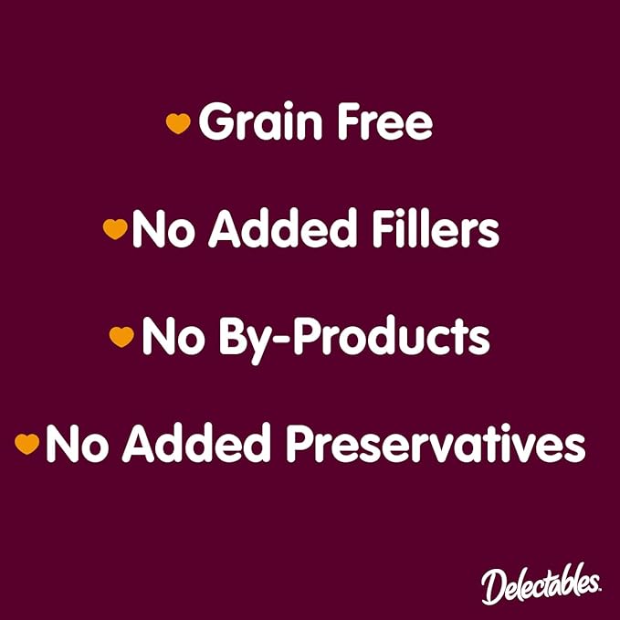 Hartz Delectables Non-Seafood Bisque Lickable We Cat Treats for Adults & Senior Cats, Chicken (Pack of 12)