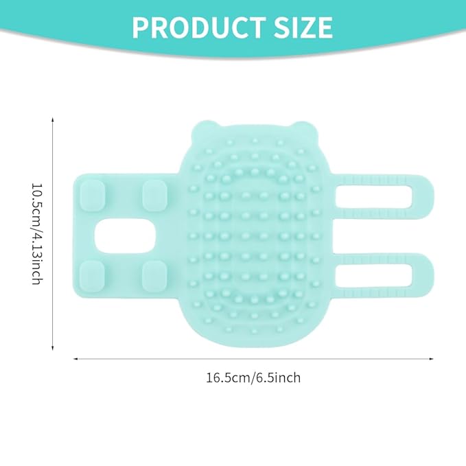 2 pcs Silicone Rubbing Corner Brush, Pet Itch Tool Back Scratcher for Dogs and Cats (White, Green, Size: 6.5x4.13inch)