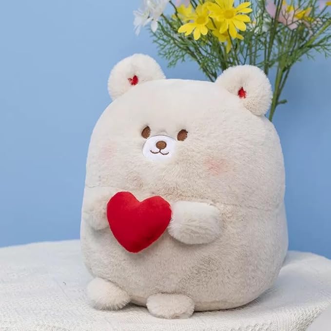 Ryttir 11.8" Chubbier Large Bear Stuffed Animal,Soft Bear Plush Stuffed Bear Pillow for Kids and Adults - Perfect Christmas Décor Bear Gifts for Cuddling and Room Decoration