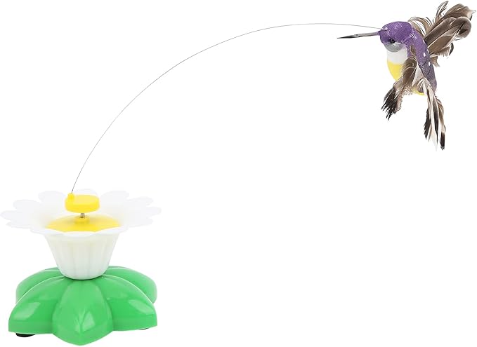 Bird Toy for Pet Cats, Electric Flying Bird Cat Toy, Funny Rotating Electric Flying Bird Interactive Toy with A Fastening Tape, for All Breeds Cat