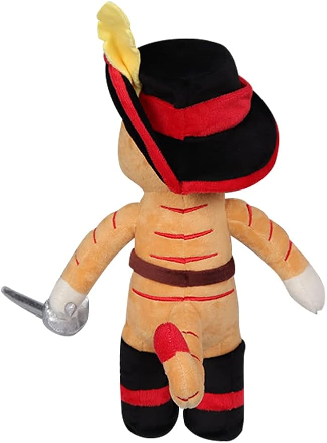 Feeriay Puss Plush Toy 12.2 in Cat Stuffed Animal Plushie Doll Puss Figure Pillow for Kids Gifts