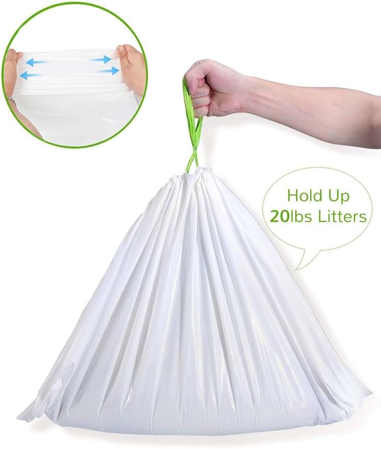 40 Count Extra Large Cat Litter Box Liners, Cat Litter Waste Receptacles Bags for Cleanpethome Self-Cleaning Cat Litter Box