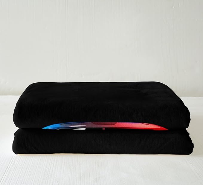 Race Car Fleece Throw Blanket for Bed Sofa Couch Boys Men Speed Sports Car Sherpa Blanket Decorative Extreme Sports Theme Plush Blanket Soft Blue Automobile Fuzzy BlanketQueen 90"x90"