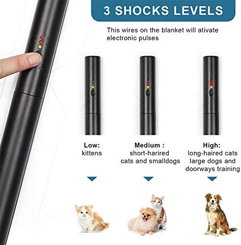 La La Pet® Pet Shock Mat Indoor Pet Repeller Furniture Training Mat Pet Safe Mat Pet Electronic Training Pad for Dogs and Cats(S, 22 x 16.9)