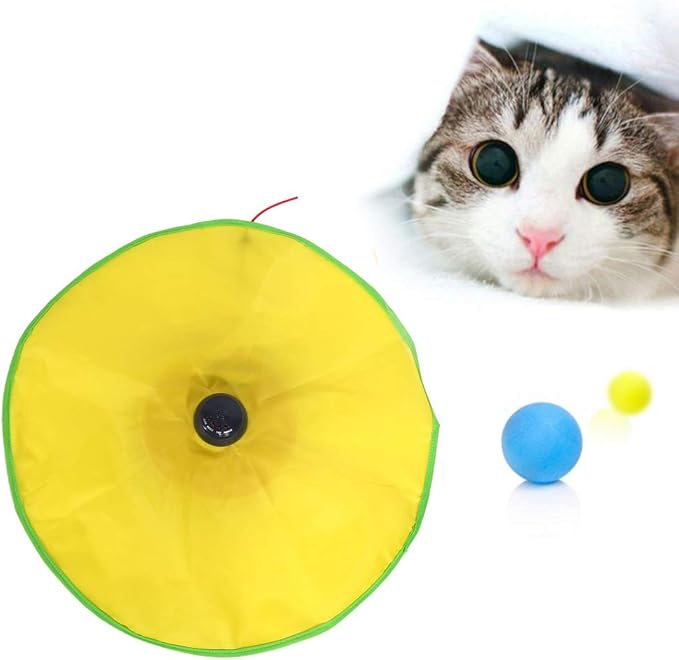 Interactive Cat Toys, Cat Toys for Indoor Cats, Moving Cat Toys, Cat Chasing Toy, Undercover Clawing Mouse Moving Wand Toy Play Under Blanket Electronic Concealed Cat Toy for Training Exercise