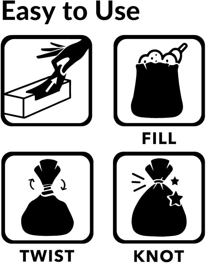 BOS Amazing Odor Sealing Cat Waste Disposal Bags - Durable and Unscented [Size: M, Color: Light blue] (Pack of 1)