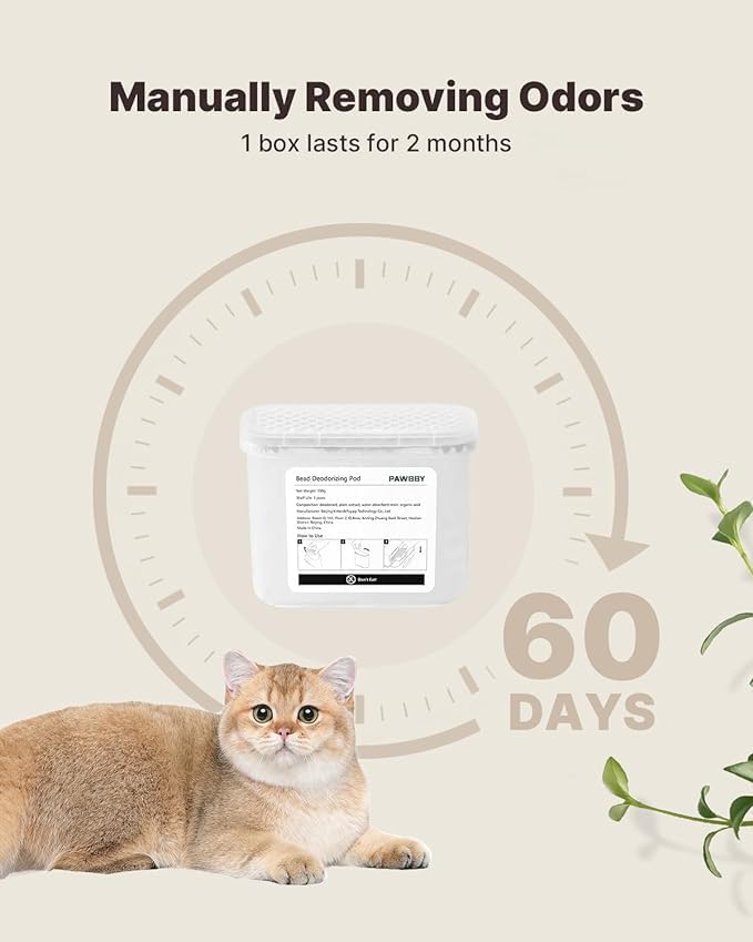 Aromatic Hydrocarbons Deodorizing Pod for Self Cleaning Cat Litter Box, Replaced Odor Removers Deodorizing Pod (3 boxes) for Automatic Cat Litter Box