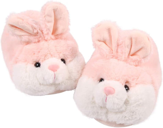 Caramella Bubble Classic Bunny Slippers for Women Funny Animal Novelty Slippers for Adults Cute Plush Rabbit Bedroom Slippers