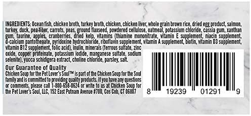 Chicken Soup For The Soul Classic Wet Senior Cat Food, Chicken & Turkey Pate, 5.5 Ounce Can (Pack of 24) | Soy Free, Corn Free, Wheat Free, Mature Cat Food Made with Real Ingredients