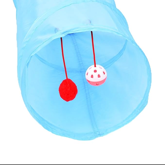 Cat Tunnel Pet Toy Holes Play Tubes Collapsible Pet House Crinkle Play Tunnel Tubes for Cat Puppy Kitty Kitten Rabbit Indoor or Outdoor