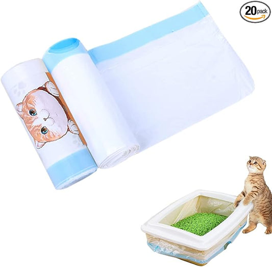 20 Count Small Cat Litter Box Liners