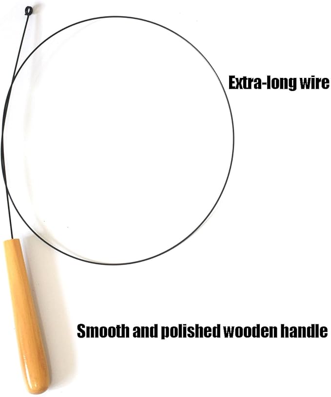 IUHKBH Cat Teaser Toys, Cat Wands with 3 Plush Srtip Refills Vibrant Cat Teaser Wands with Bell Interactive Cat Toys for Cat Kitten Having Fun Exerciser Playing