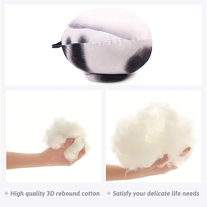 ARELUX 18In High Chubby Cat Plush Pillow, Cute Fat Kitty Cat Stuffed Animal Soft Kitten Adorable Hugging Pillow Anime Plushies,Funny Toy Birthday for Adults Friends