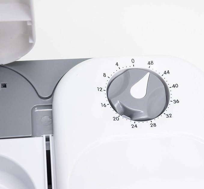 Two-Meal Automatic Pet Feeder with Stainless Steel Bowl Inserts (C200)