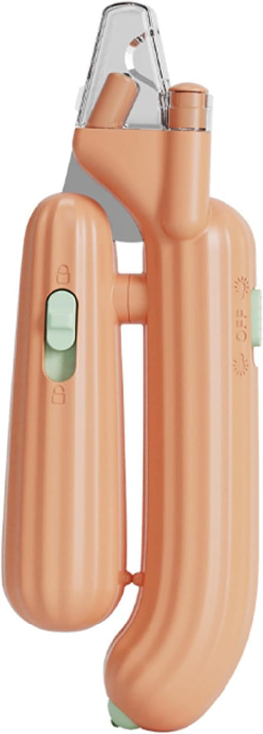 Cactus Shaped Cat Nail Clippers - Durable, Ergonomic Pet Grooming Tool for Cats & Kittens - Safe, Sharp, and Comfortable Claw Trimmer(Orange)