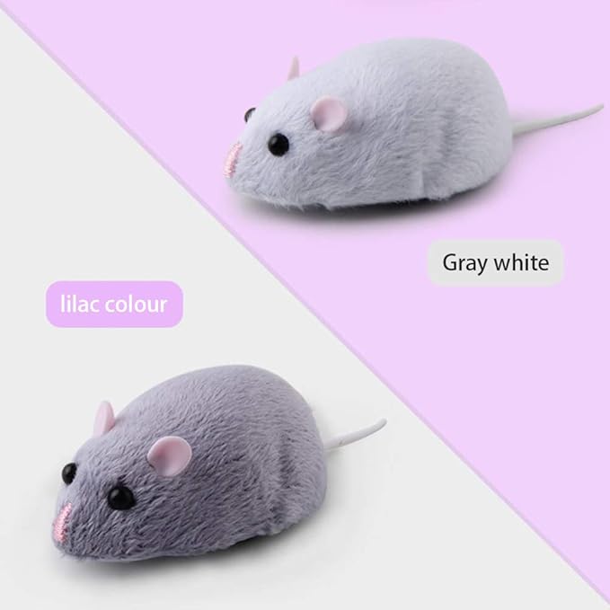 Dan&Dre Mouse Plush Toy Remote Control Mouse Toy Cat Toys Realistic Comfortable Plush Rat Toy Fake Rat Mouse Toy