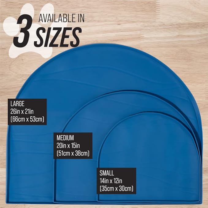 Leash Boss Fountain Mat, Silicone Water Mat Designed for Pet Fountains, Dog Gravity Water Bowls, Automatic Dispensing Cat Feeders